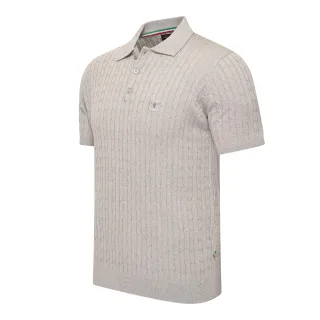 Cappuccino Italia Caorle Cable Knit Polo Grau