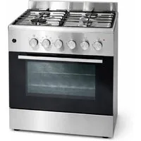 Gasline Elektro-Standherd Gasline Standherd SHGE6060FGIX mit Elektrobackofen Gaskochfeld 60 cm