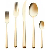 Karaca Besteck-Set Karaca Tivoli Matte Gold 6-Personen 30-teiliges Besteckset (30-tlg), 18/10 Edelstahl