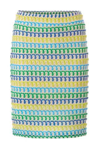 Rich & Royal - Raschel Skirt white stone - Gr. - XS