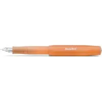 Kaweco Füllfederhalter Kaweco FROSTED Sport Füllhalter Soft Mandarine, Fein Stahl blank