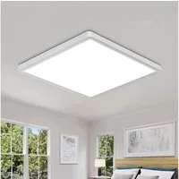 Riserva LED Deckenleuchte Ultraflache LED Deckenleuchte Weiß 24W IP44 Spritzwassergeschützt, LED wechselbar