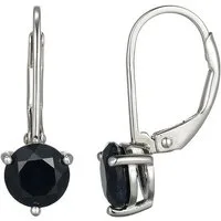 Cavill Ohrring-Set Cavill schwarze Saphir Ohrringe 1,65 ct rhodiniert 925 Silber (2-tlg)
