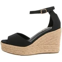 LIPSY Lipsy zehenfreie Canvas-Espadrilles mit Keilabsatz High-Heel-Sandalette (1-tlg)