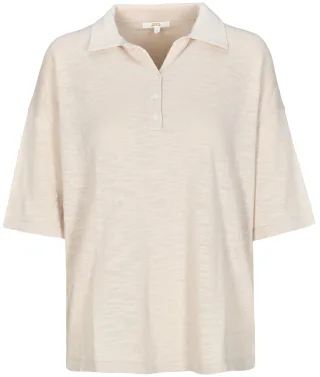 zab company - Da. Pullover, Polokragen, 1/2 beige melange - Gr. - XXL