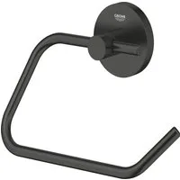 Grohe Toilettenpapierhalter Grohe Start WC-Papierhalter matt black klebbar