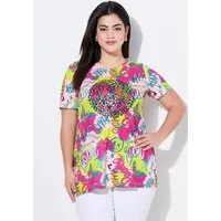 Angel of Style T-Shirt T-Shirt Smiley-Muster Halbarm