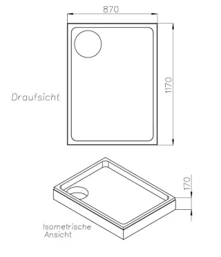 Neuesbad Wannenträger für Laufen Platina 120x90x6,5 SD 90342