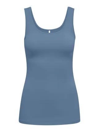 ONLY - ONLLIVE LOVE S/L TANK TOP NOOS Coronet Blue - Gr. - XS