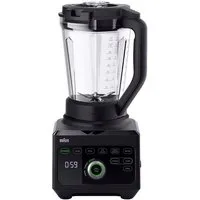 Braun Standmixer PowerBlend 9 JB 9040 BK - 1600W, Hochleistungsmixer, 18 Programme, 3 L, 1600 W, 45.000 U/min, 10 Geschwindigkeiten, Suppenfunktion, spülmaschinenfest