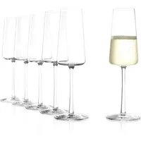 Stölzle Sektglas Stölzle Lausitz Power Champagnerglas 6er Set, Glas