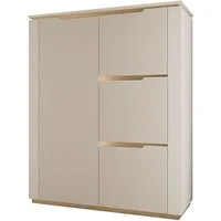 MIRJAN24 Kommode Hilafin 4D (mit vier Drehtüren), 106x40x131 cm