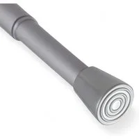 Bestlivings Spannstange ohne Bohren, Ø 13 mm, 1-läufig, ausdrehbar, klemmen, geklemmt, Metall, Ø10/13mm, Material Stange: Metall, Endstück: Kunststoff (Antirutsch)