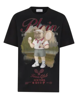 Round Neck T-Shirt Bulldog Tennis Club