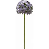 finehomegarden Gartenstecker Pflanzstecker Allium purple "ArtFerro" Metall Ø16,2cm H111,2cm (1-St) Beetstecker Gartenstecker Blütenkugel Gartendeko Stecker/ Paket