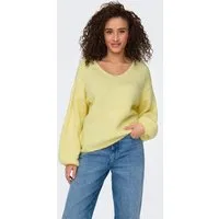 JDY V-Ausschnitt-Pullover JDYDINEA L/S REVERSIBLE PULLOV. KNT NOOS Kunstfaser, regular fit