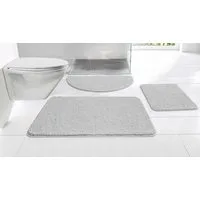 OTTO home Badematte Regona, Badteppich, Badvorleger, Badezimmer Teppich, Höhe 15 mm, rutschhemmend beschichtet, schnell trocknend, strapazierfähig, fußbodenheizungsgeeignet, Polyester, rechteckig, Uni Farben, besonders weich, als rechteckig und halbr