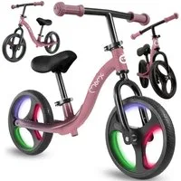 MoMi Laufrad Isoka 10 Zoll, Mit LED-Leuchträdern & Dynamo, bis 35 kg