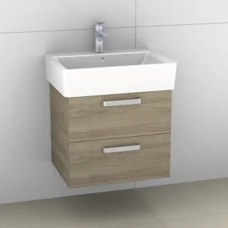 Artiqua 412 Waschtischunterschrank für Connect Cube E7141, E8101 Sanremo Eiche quer NB, 412-WU2L-I14 412-WU2L-I14-7144-428