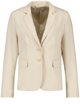 GERRY WEBER Collection - Klassischer Blazer mit Stretchkomfort beige/weiß - Gr. - 38