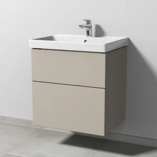Sanipa 3way Waschtischunterbau zu Villeroy & Boch Avento Waschtisch mit 2 Auszügen, Kaschmir-Matt SP6211U