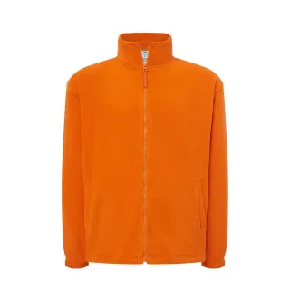 JHK - Fleecejacke Durchgehender Reißverschluss für Herren (Orange)