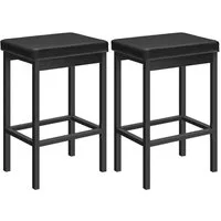 Hoobro Barhocker Barstuhl Küchenhocker gut gepolsterte Sitzfläche 63 cm hoch
