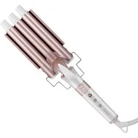 Scttomon Lockenstab HT-128 3-Lauf-Lockenstab, Keramik-Beschichtung, Lockenstab mit 25mm, 80°C-230°C