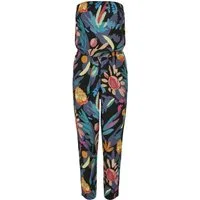 URBAN CLASSICS Jumpsuit Urban Classics Damen Ladies Viscose Bandeau Jumpsuit (1-tlg)