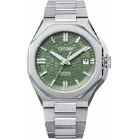 Citizen Automatikuhr Series 8 NB6080-51W, Armbanduhr, Herrenuhr, Mechanische Uhr, Edelstahlarmband, analog