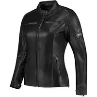 Rusty Stitches Motorradjacke Joyce V2 Damen Motorrad Lederjacke protektoren herausnehmbares reißverschluss