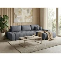Beautysofa Ecksofa Draco L mit Schlaffunktion, in pflegeleichten Stoffen, Bettkasten