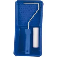 mako Farbwalze Lackierroller-Set, Lackierwalze mit Farbwanne, 10 cm