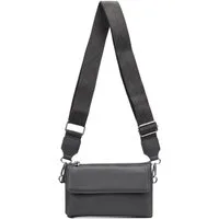 ITALYSHOP24 Geldbörse Damen Umhängetasche CrossBody Brieftasche Geldbörse Handytasche Reise (Tasche mit einem breitem Muster Stoffgurt/Umhängeband), Bodybag Cross Bag Schmucktasche Brieftasche Clutch Abendtasche