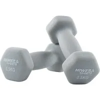 Miweba Sports Kurzhantel Gymnastikhanteln NKH100 - 9 Gewichtsklassen, (Set, Hanteln, Kurzhanteln, Gymnastikhanteln, Hantelset), Aerobic Hantel Set Kurzhantel Fitnesshanteln Gewichte