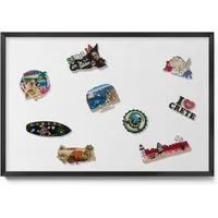 Tulup Magnettafel mit schwarzem Rahmen, einfarbigen Farben, für das Homeoffice, Magnetisches Memoboard Dekorative für Erinnerungen