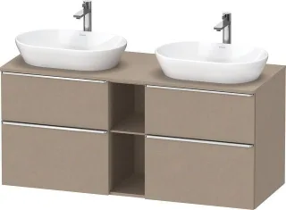 Duravit D-Neo Konsolenwaschtischunterbau wandhängend Leinen Matt 1400x550x664 mm - DE4970B10750000 DE4970B10750000