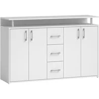 Bega Consult Anrichte 4 Türen, 4 Shübe, in Weiß - 139x90x34cm (BxHxT)