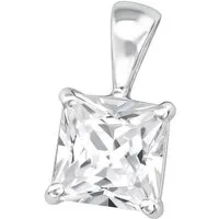 ALEXANDER YORK Kettenanhänger SOLITÄR CUBE 6 mm