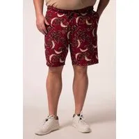 Men Plus Bermudas Viskose-Bermuda Alloverprint Elastikbund