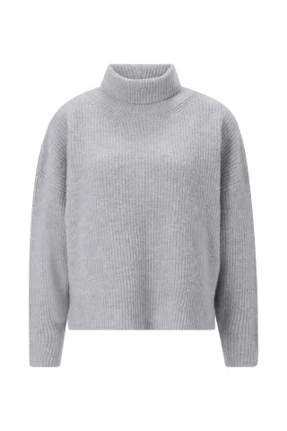 Rich & Royal - Roll Neck grey melangé - Gr. - M
