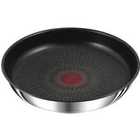 Tefal Bratpfanne Ingenio Preference, Edelstahl (1-tlg), stapelbar, Antihaftversiegelung, Thermo-Signal, 18/10-Edelstahl