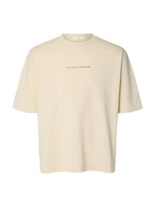 Selected - T-Shirt - Slhrelaxnorman grau - Gr. - L