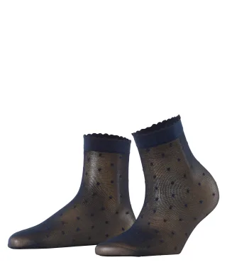 FALKE - FALKE Dot 15 DEN Damen marine - Gr. - 40.5