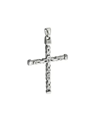 Zeeme Basic Anhänger Silber 925 Kreuz-Motiv Königskette poliert 62mm