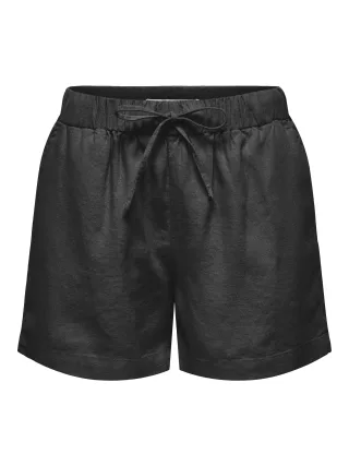 ONLY - ONLGOA MW LIN BL PULL-UP SHORTS CC PNT Black - Gr. - XL
