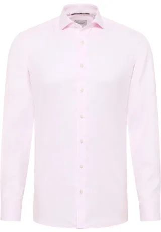ETERNA - Slim Fit: Langarmhemd pink - Gr. - 41