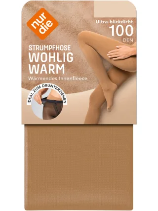 NUR DIE Damen Strumpfhose Wohlig-Warm 100 DEN