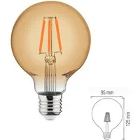 Aigostar LED-Filament 20W E27 Filament Retro Vintage Nostalgie Leuchtmittel in verschiedene, E27, Warmweiß, Bernstein, G95, IP20, E27