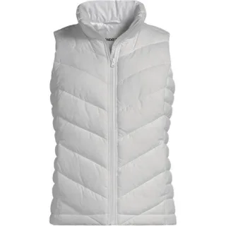 Isolierte Steppweste FeatherFree, Damen,  Weiß, Polyester, by Lands' End